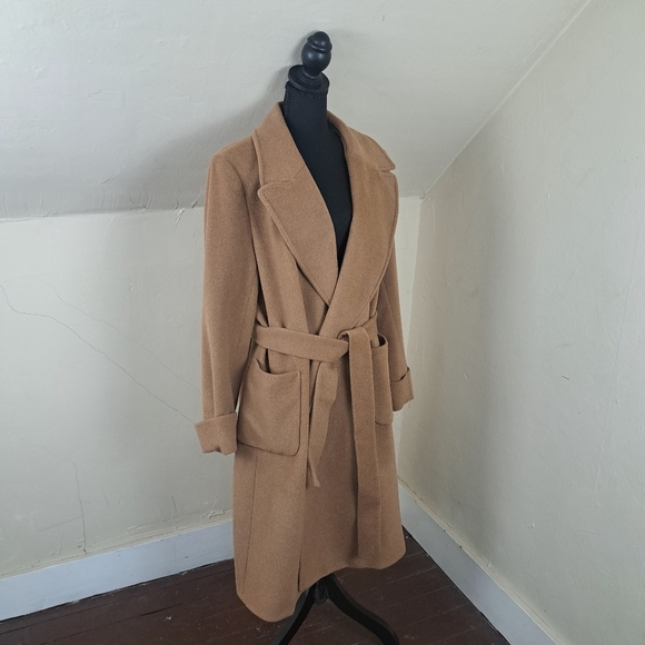 Lauren Ralph Lauren Belted Wool & Cashmere Blend Wrap Coat Size 16 - Picture 7 of 16